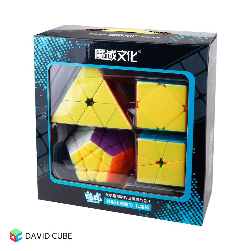  CuberSpeed Moyu MoFang JiaoShi Meilong Pyraminx Cubo mágico sin  pegatinas Cubing Aula Meilong Pirámide Speed Cube : Juguetes y Juegos