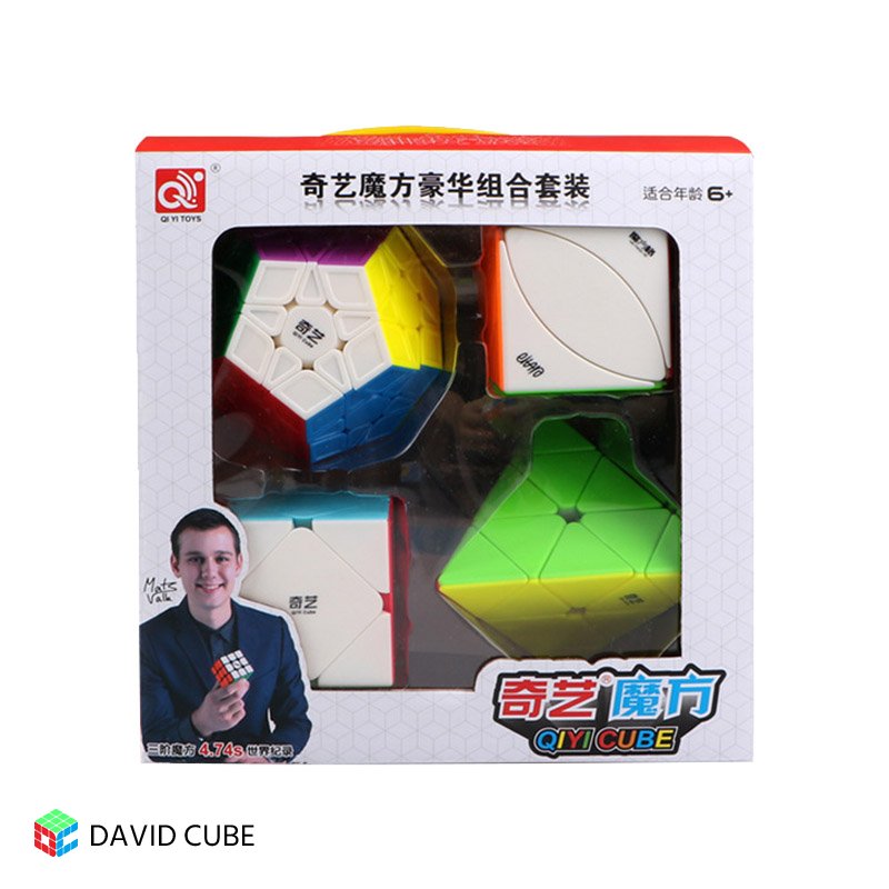QiYi Non-Cubic Gift Box (Megaminx Pyraminx Skewb Lvy) - Click Image to Close