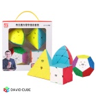 QiYi Non-Cubic Gift Box (Megaminx Pyraminx Skewb Mastermorphix)
