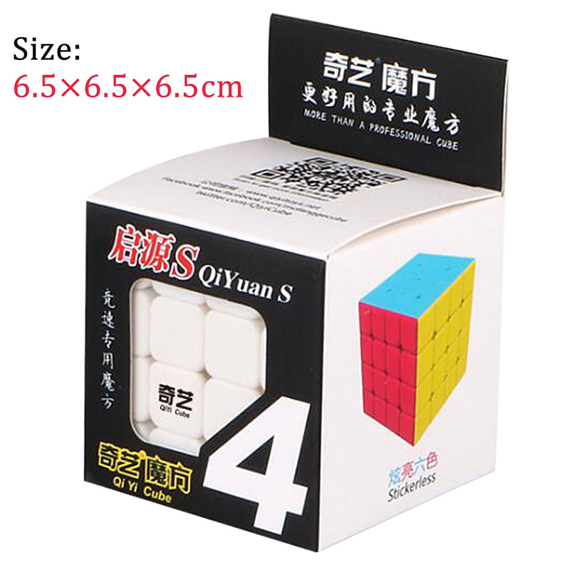 Qiyi Qiyuan S 4x4x4 Speed Magic Cube 62 Mm Pro stickerless lisse Twist Puzzle